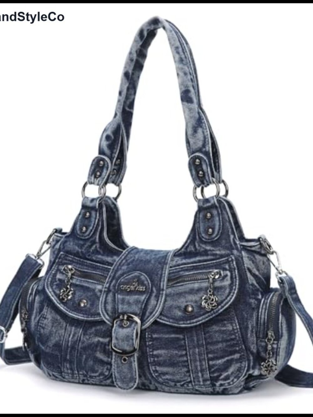 Hobo Bag Vegan Leather Shoulder Purse Tote Crossbody Strap
